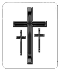 Black 3 Crosses White